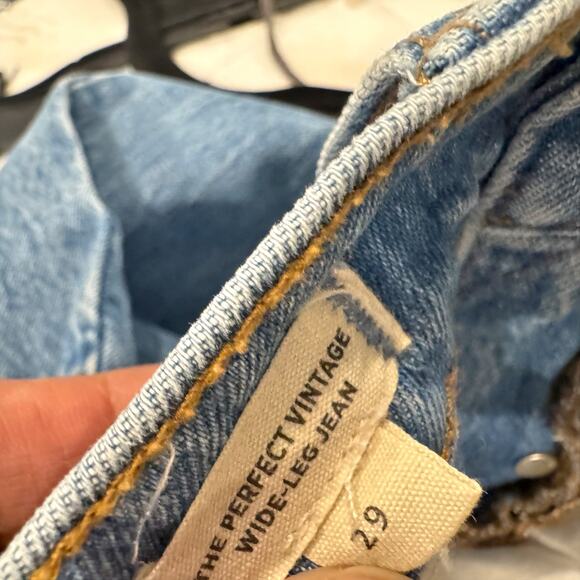 Madewell The Perfect Vintage Wide-Leg Jean in Harding Wash Size 29 NWOT - Picture 9 of 13